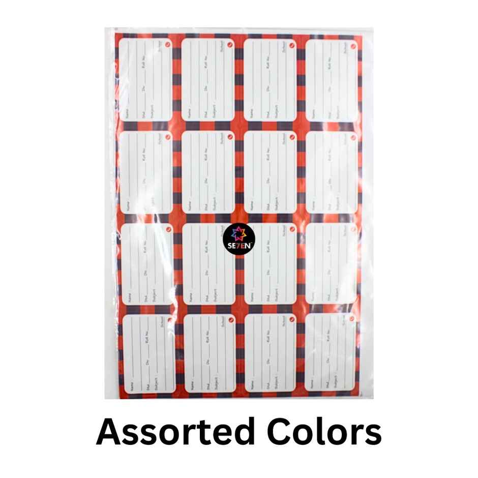 School Notebook Name Stickers