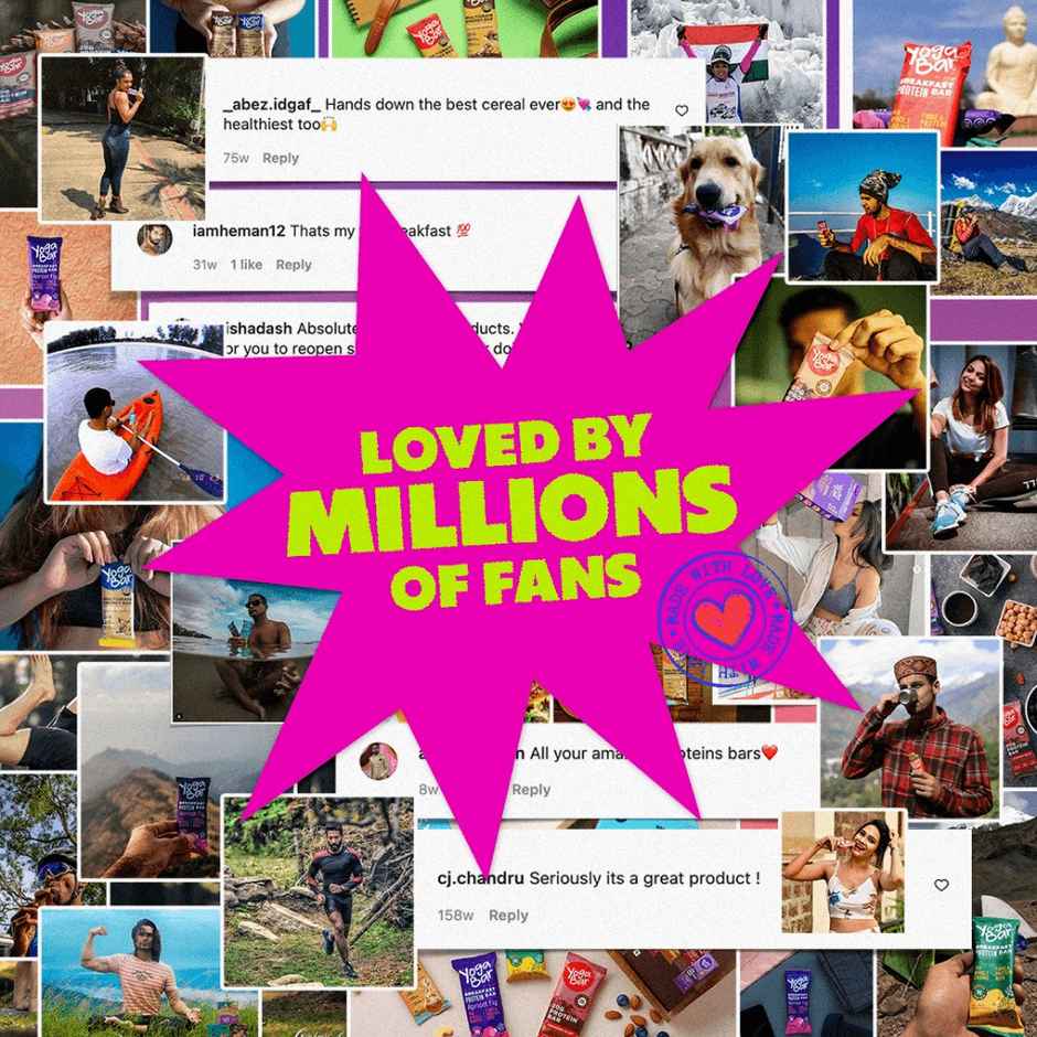 Yogabar 23 g High Protein Oats | Choco Almond | No Added Sugar 