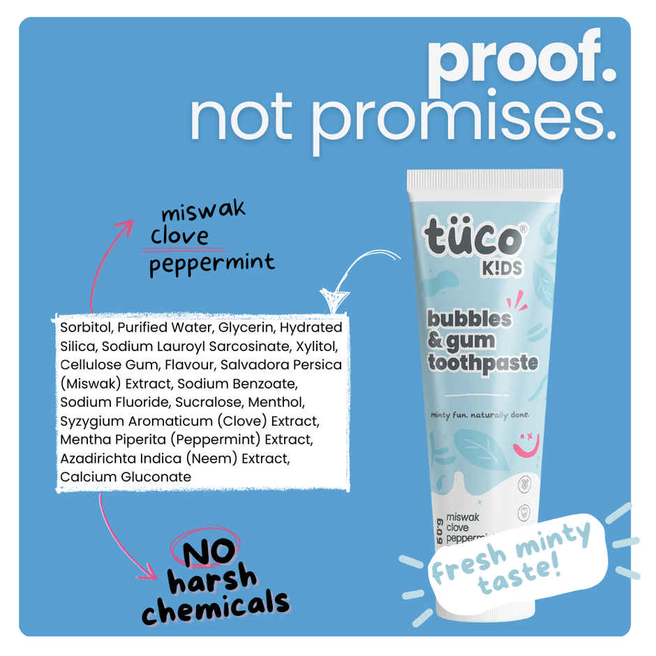 Tuco Kids Bubbles & Gum Toothpaste