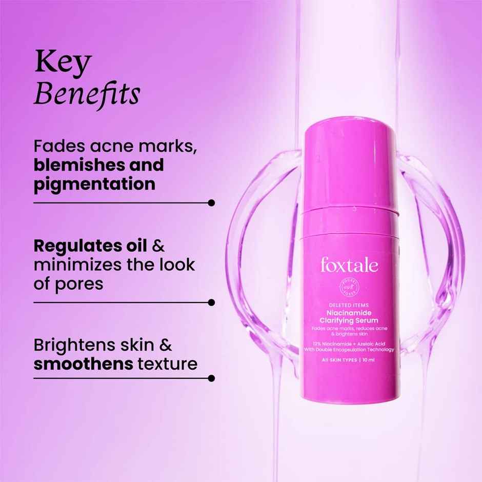 Foxtale 12% Niacinamide Face Serum with Azelaic Acid | Reduces Acne & Blemishes