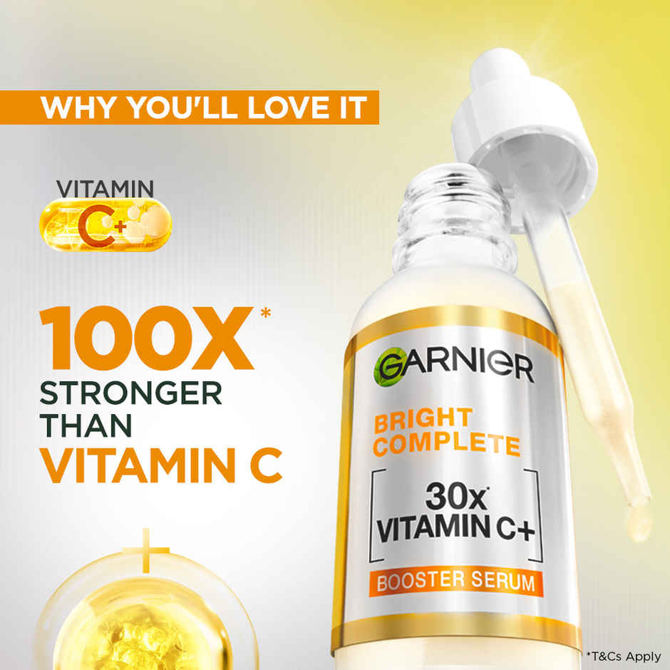 Garnier Vitamin C + Face Serum for Skin Brightening & Anti-Dark Spots
