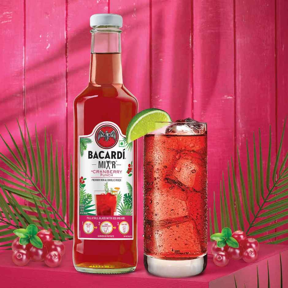 Bacardi Mixers - Cranberry Punch | Non Alcoholic Premium Mixer