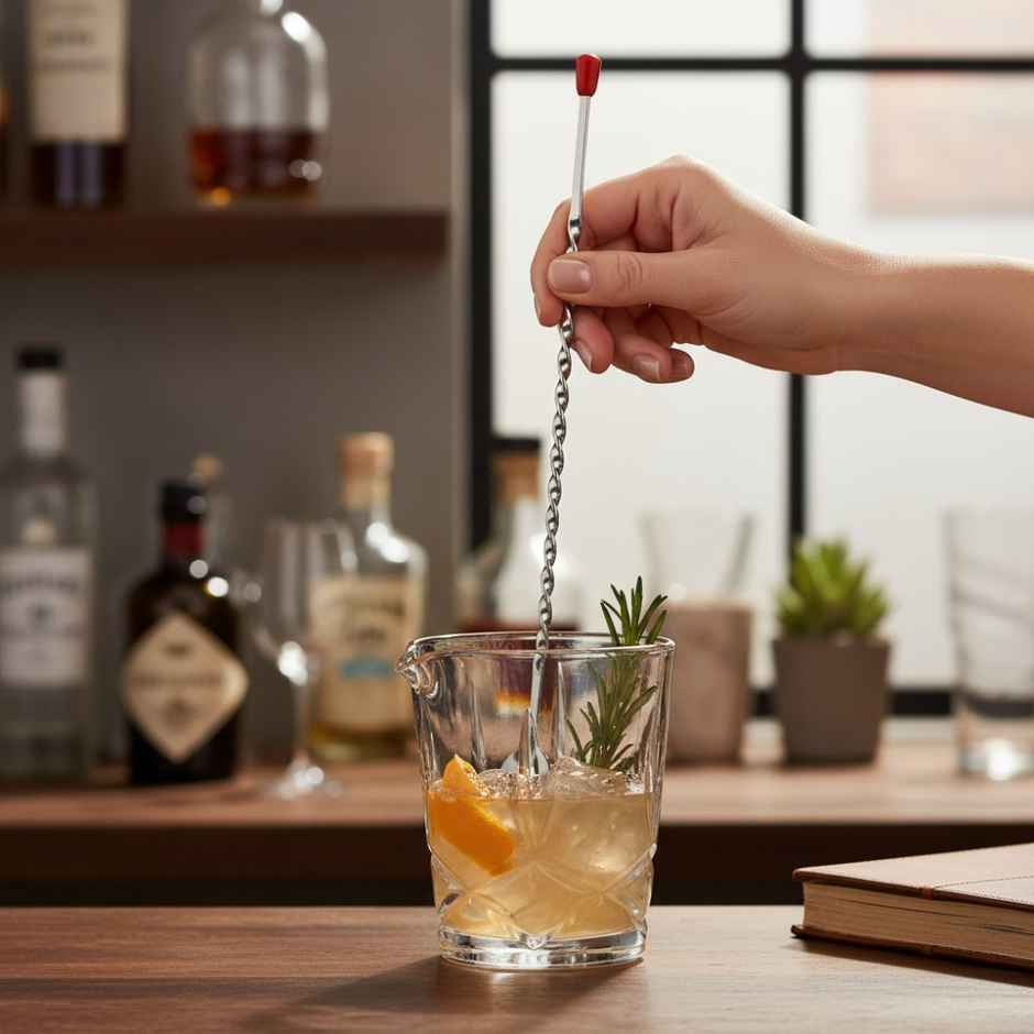 Twisted Bar Spoon Sheet Red Nob | Sleek & Functional | Se7en