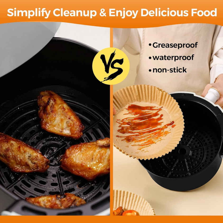 SE7EN Round Air Fryer Disposable Paper Liners Large