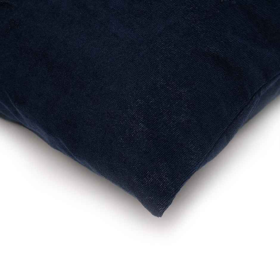 Wakefit Waterproof Pillow Protector | 28x18 in | Terry Cotton | Set of 2 | Navy | Zipper Closure