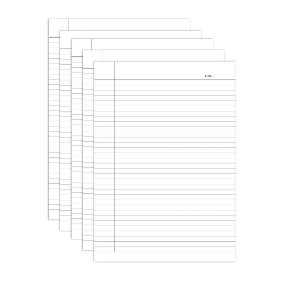 SE7EN Single Side Ruled A4 Sheets | White