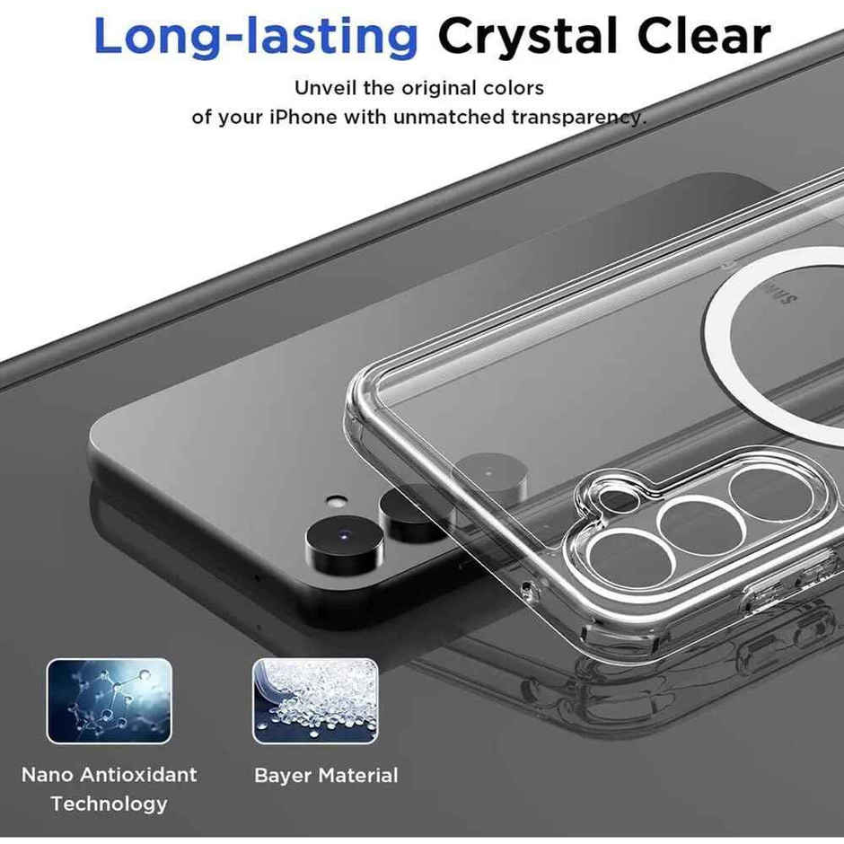 Artistque Case for Samsung Galaxy S23 Back Cover - Transparent Clear Magsafe
