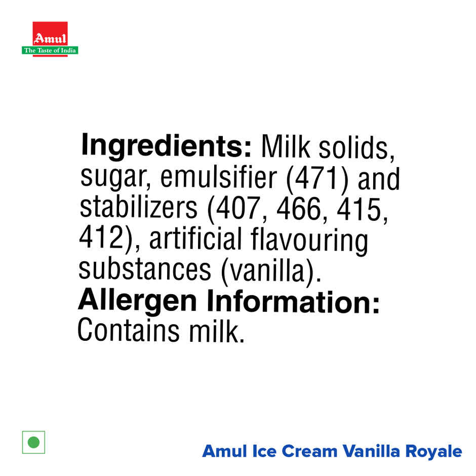 Amul Vanilla Ice Cream Tub