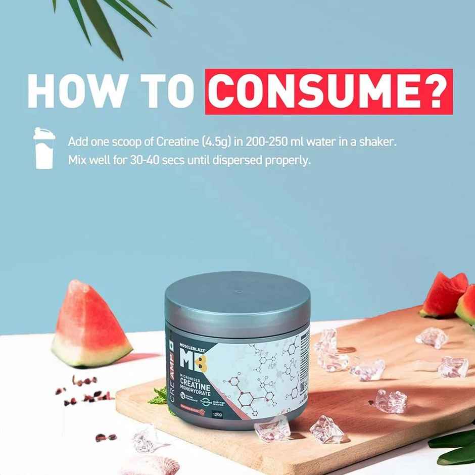 Muscleblaze Micronised Creatine Monohydrate Creamp Powder, Watermelon Kool Aid