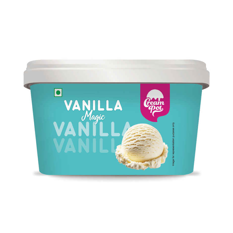 Cream Pot Vanilla Tub | Frozen Dessert Tub