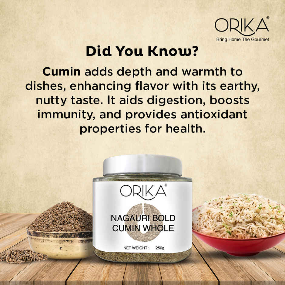 Orika Nagauri Cumin Whole | Sabut Jeera Jar