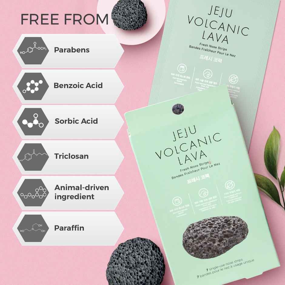 The Face Shop Jeju Volcanic Lava Fresh Nose Strip With Volcanic Ash & Aloe Vera leaf