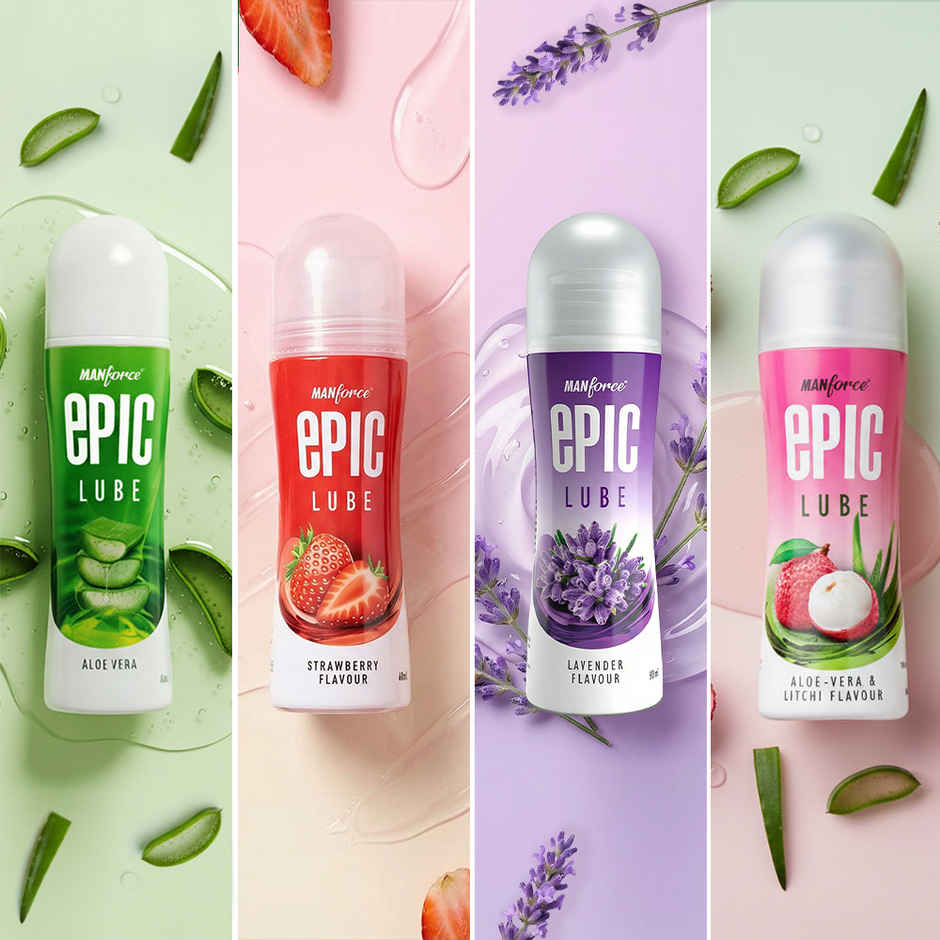 Manforce Epic Natural Aloe Vera Lubricant Skin Friendly Non Sticky And Water Based