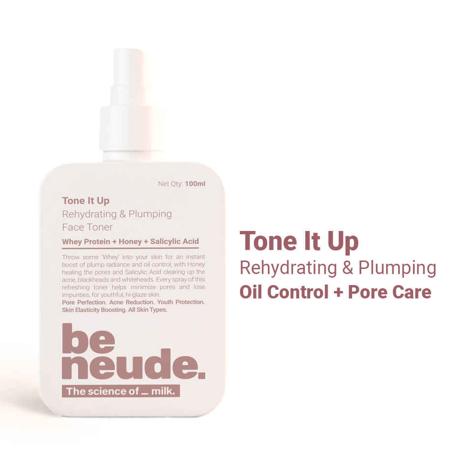Be Neude Milk Peptide Face Toner With Whey Protein For Pore Rehydration & Acne Management