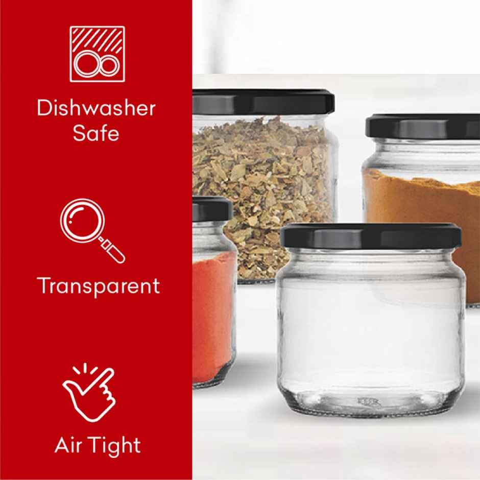 Glass Ideas Kitchen Jar Set (350 ml)