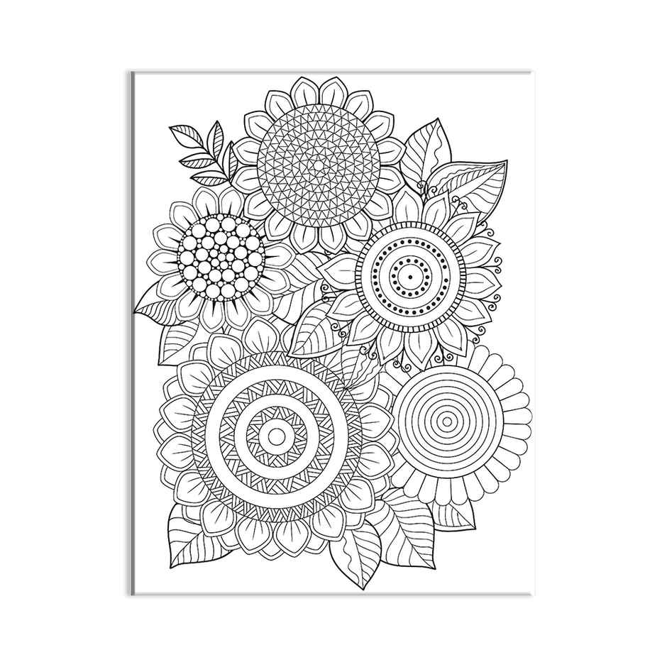 Dreamland Flowers Adult Colouring Book