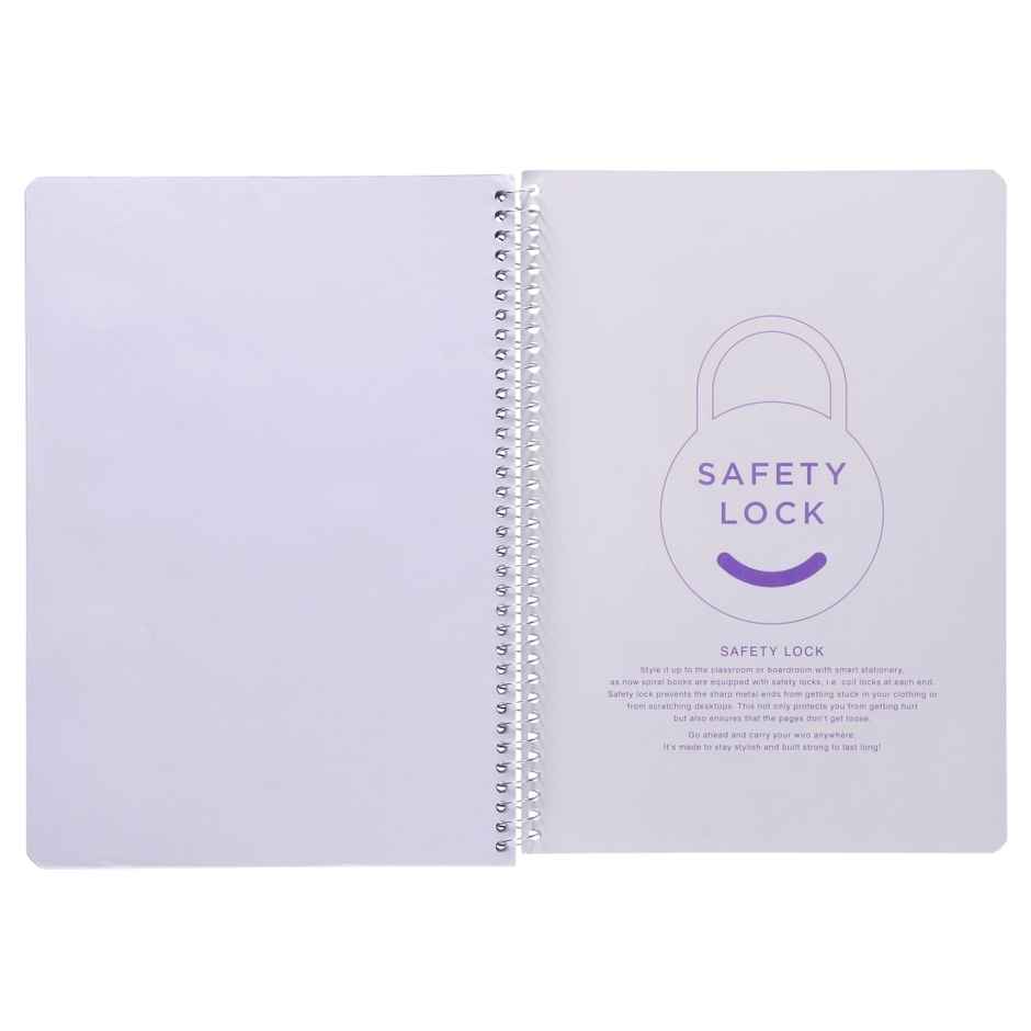 Navneet Youva Spiral Bound Unruled Long Notebook | 300 Pages | A4 size | Design & Colour May Vary