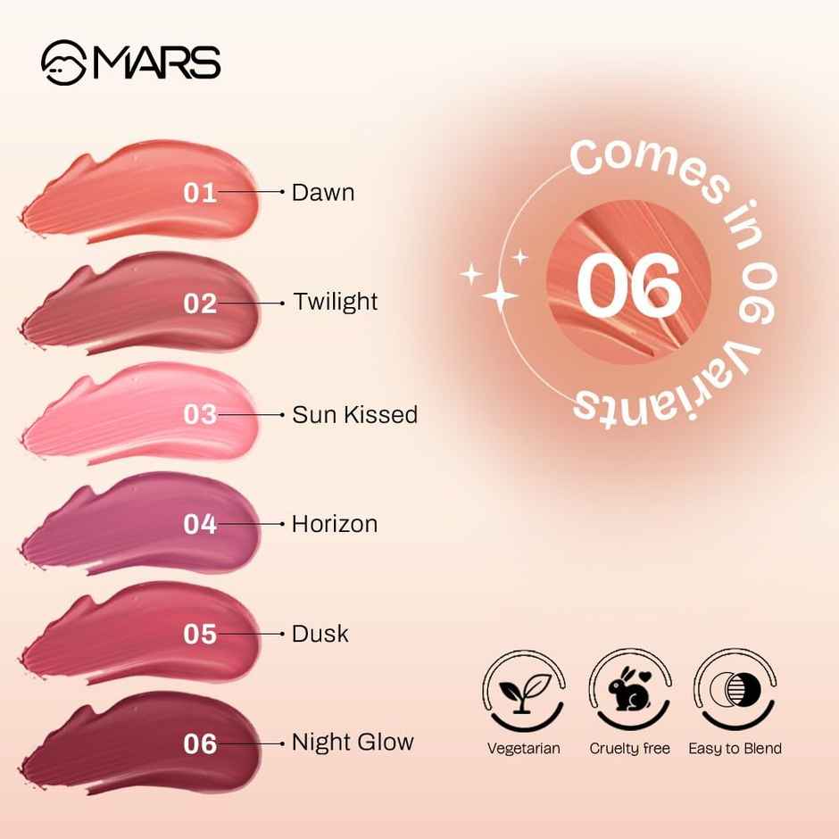 MARS Cosmetics Liquid Blush Hour 06- Night Glow 12.0 MILLILITRE