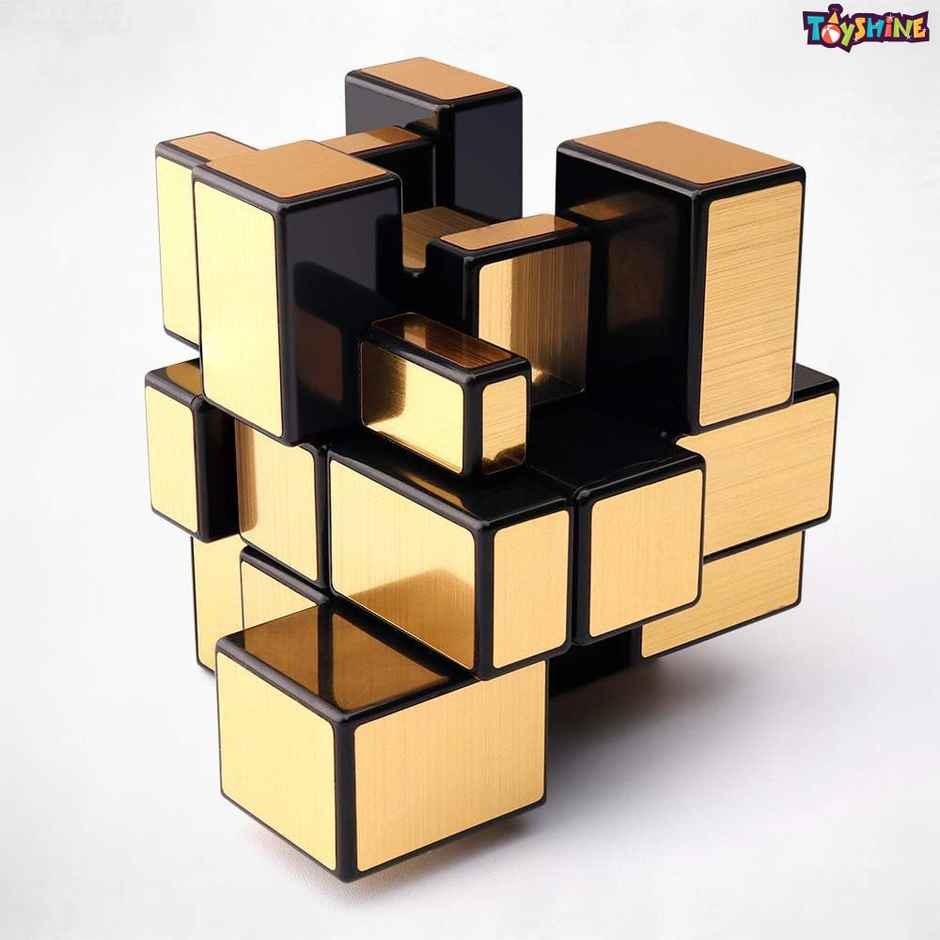 Toyshine 3x3x3 Golden Mirror Magic Speed Cube - Stress Relief Puzzle for Kids & Adults