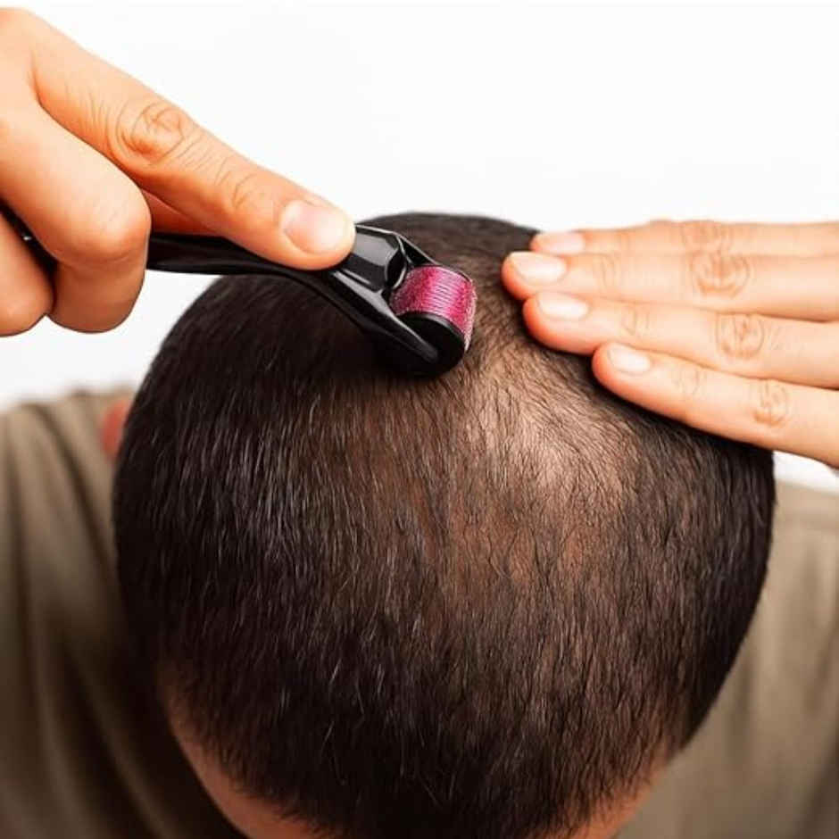 Bronson Professional Derma Roller 0.5mm For Hair & Beard Growth | 540 Titanium Micro Alloy Needles