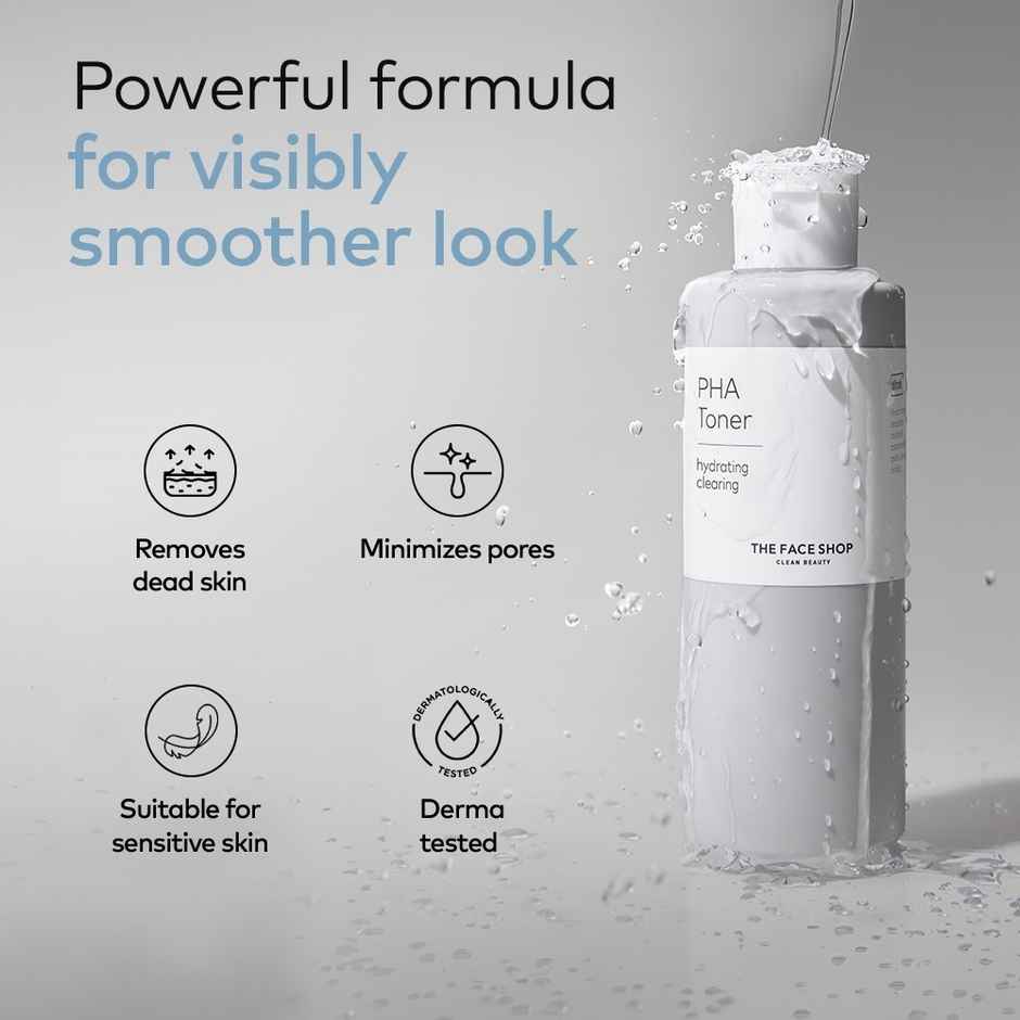 The Face Shop Alltimate Pha Face Toner - Exfoliating Korean Beauty Skincare With Hyaluronic Acid