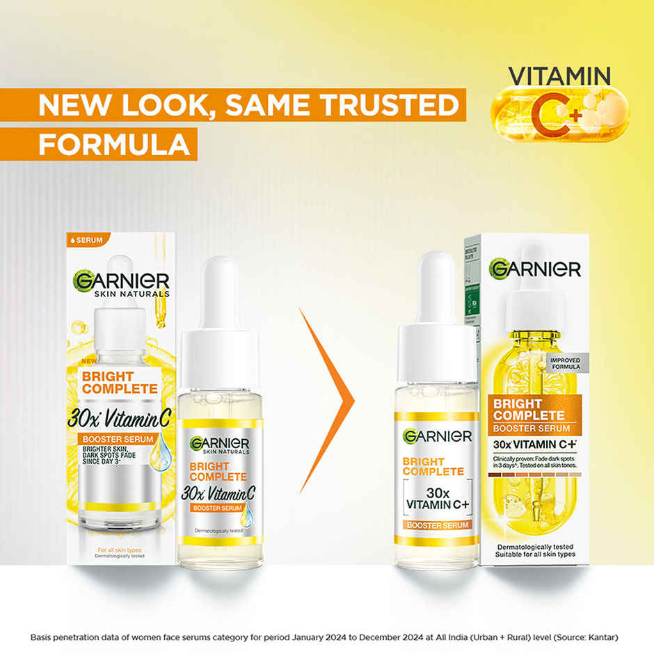Garnier Vitamin C + Face Serum for Skin Brightening & Anti-Dark Spots
