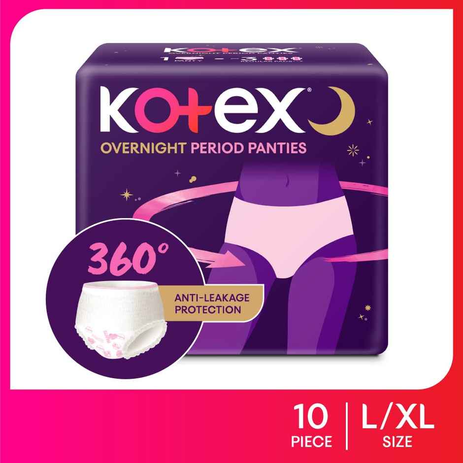 Kotex Overnight Period Panties | L-XL