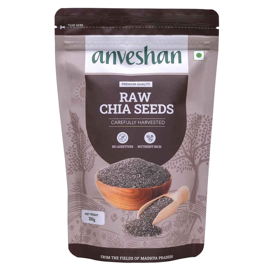 Anveshan Raw Chia Seeds Rich In Protein & Fiber