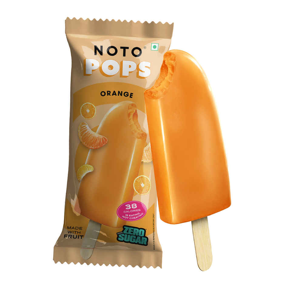NOTO Orange Sugar Free, Guilt Free Popsicle