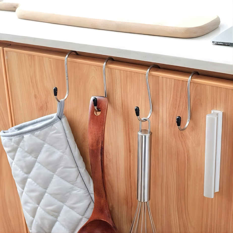 Se7en Multi-Purpose Stainless Steel S Shape Hook | Hangers for Home, Office & Shop