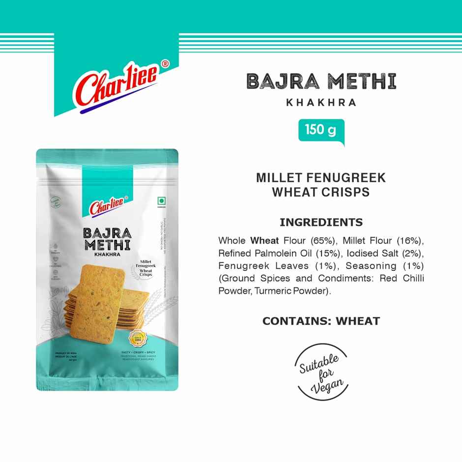 CHARLIEE Bajra Methi Khakhra