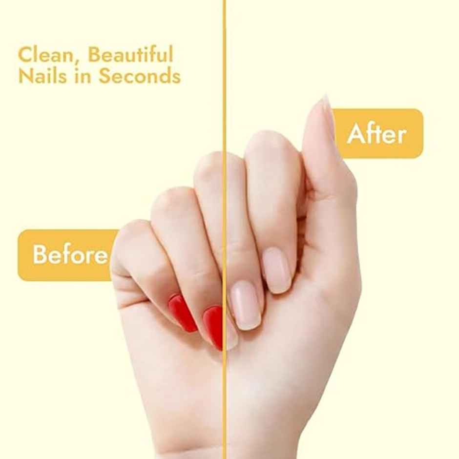 Bronson Professional Lemon Nail Polish Remover Wipes Nail Paint Remover with Fresh Lemon Fragrance