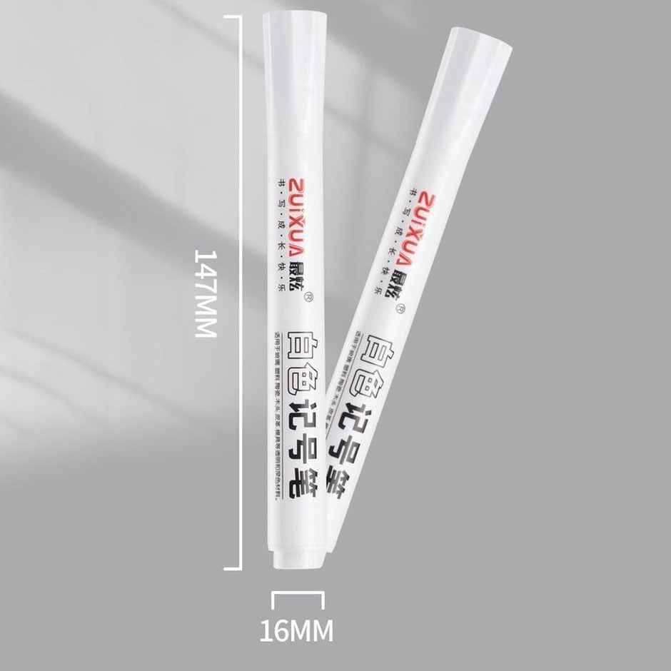 Chrome Waterproof White Permanent Paint Marker