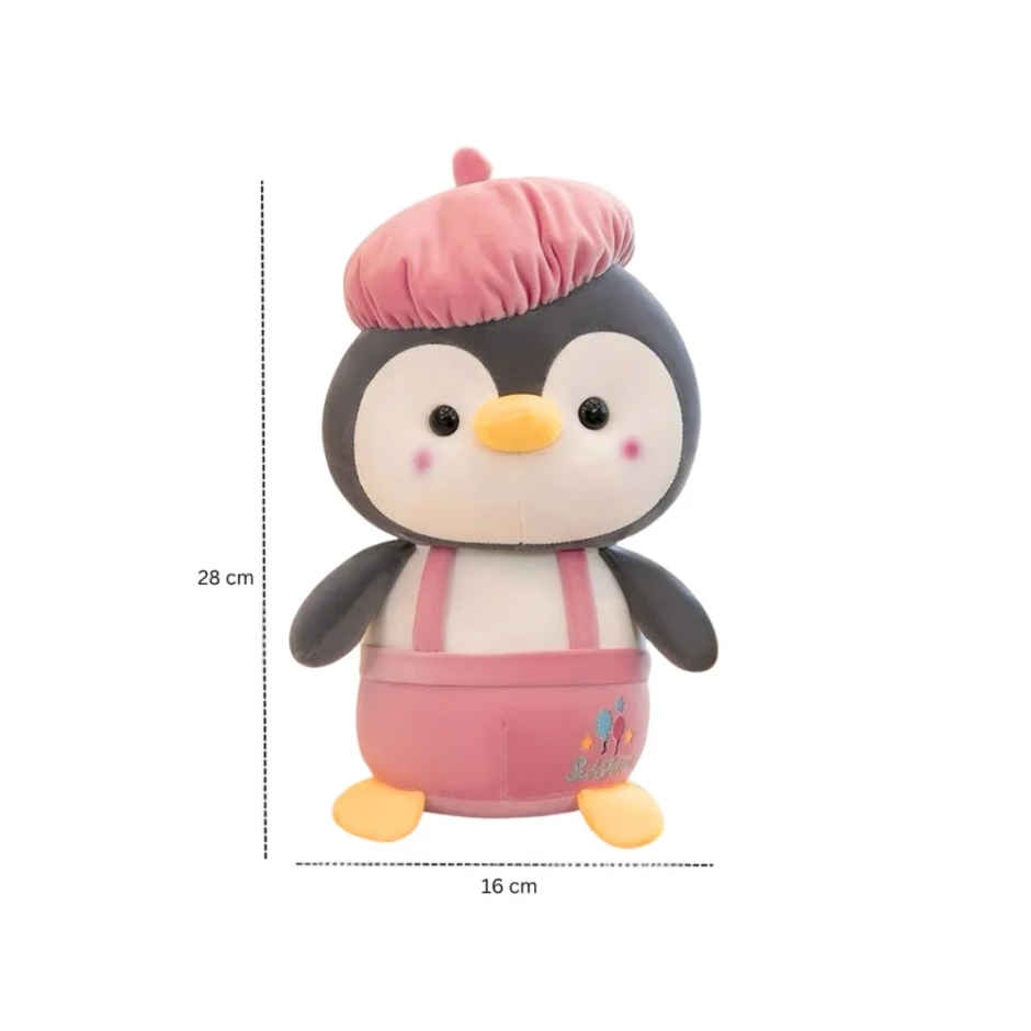 Fablue Cap Penguin Stuffed Plush Soft Toy for Kids | Pink