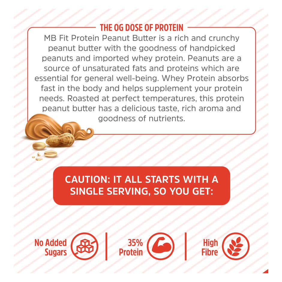 MuscleBlaze High Protein Natural Peanut Butter (Crunchy)