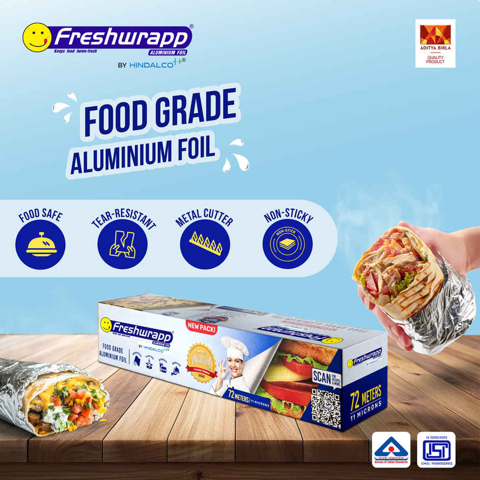 Hindalco Fresh wrapp Aluminium Foil - 72 m