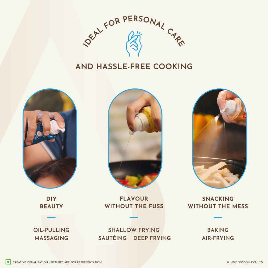 Indic Wisdom Nava Spray - Virgin Coconut Wood Pressed Oil (Multi-Purpose)