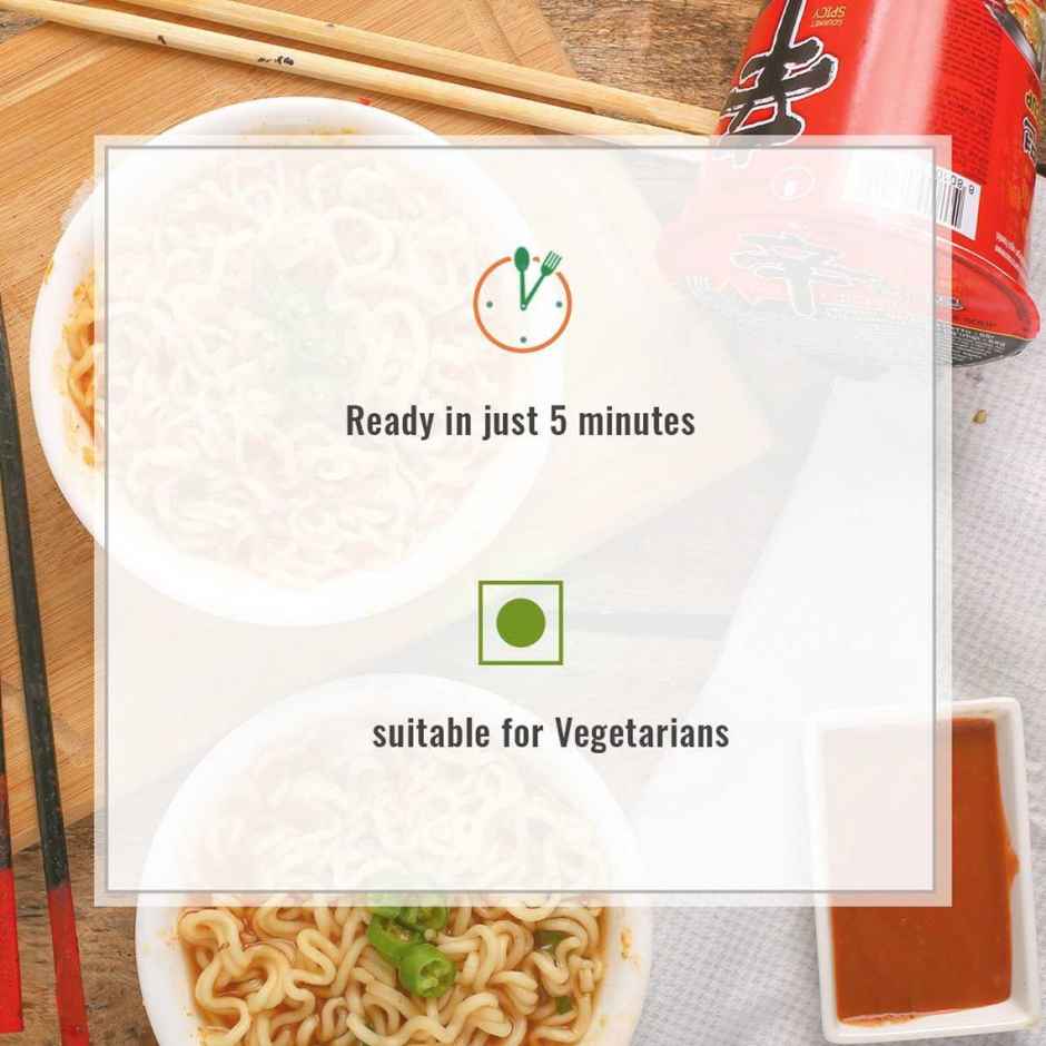 Nongshim Korean Shin Ramyun Cup Noodle Soup Veg