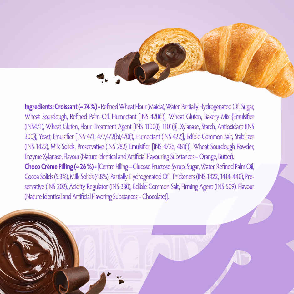 Bauli Moonfils Croissants Choco Cream Veg | Soft & Filled