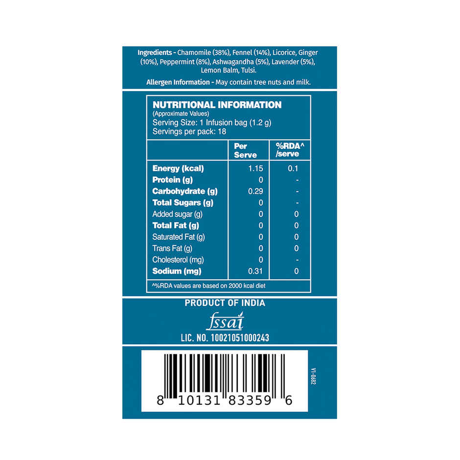 Vahdam Chamomile Lavender for Better Sleep | Herbal Infusion