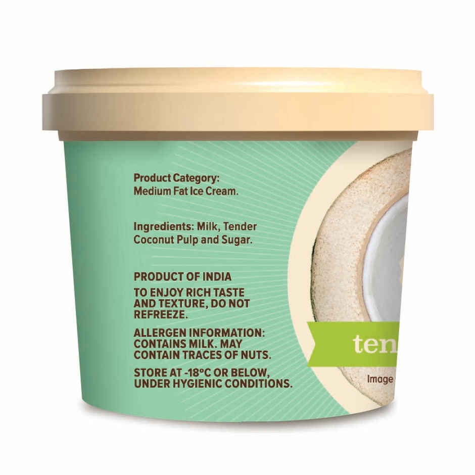 NIC Tender Coconut Ice Cream | Preservative Free | No Artificial Flavors