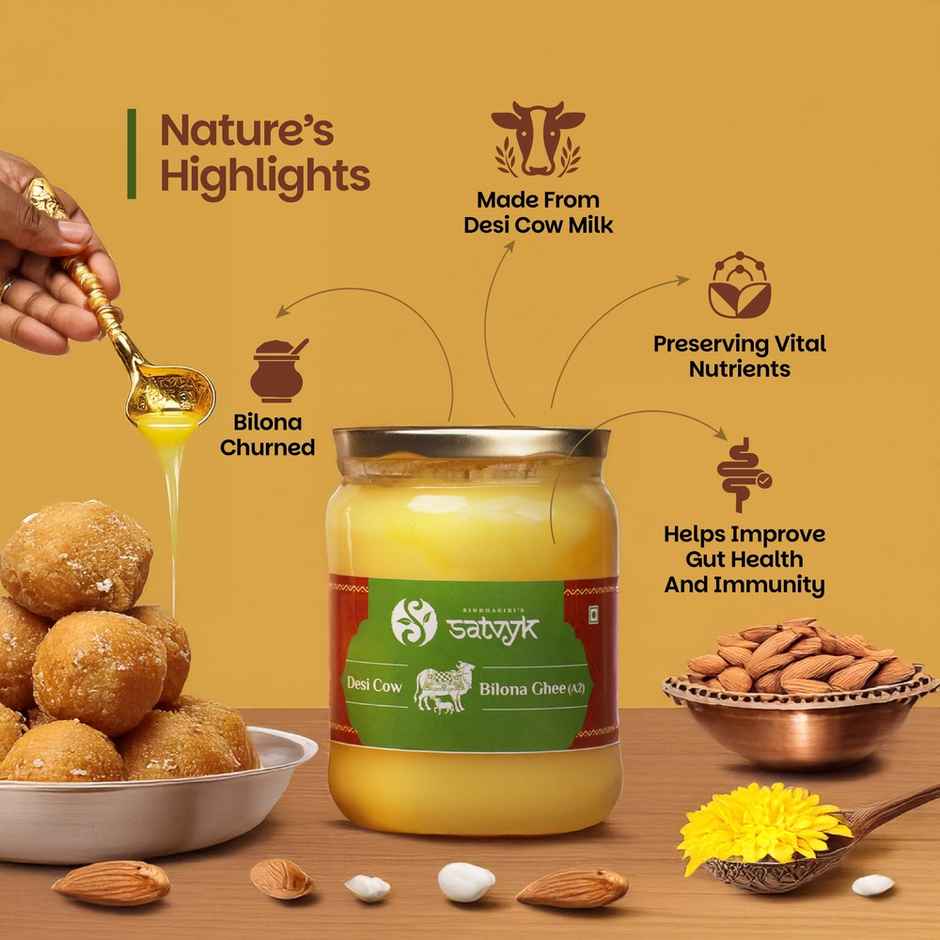 Satvyk A2 Gir Cow Bilona Ghee
