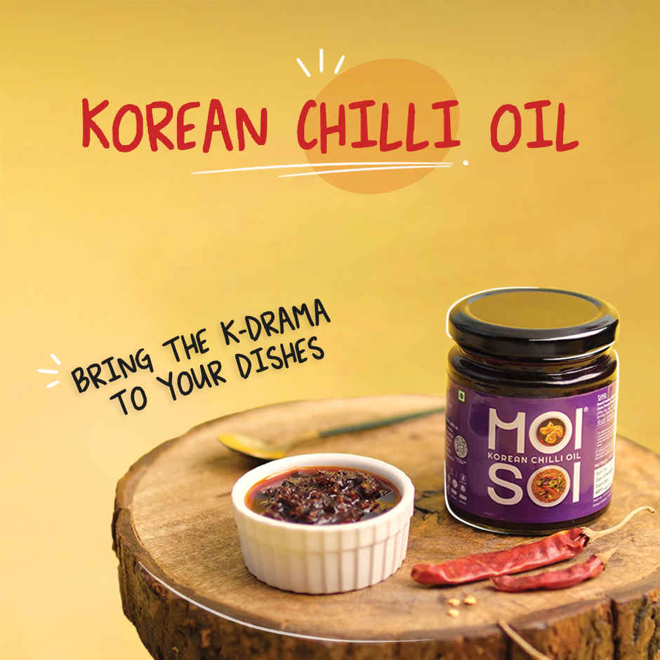 Moi Soi Sichuan Chilli Oil(175gms) & Moi Soi Korean Chilli Oil(175gms) Combo