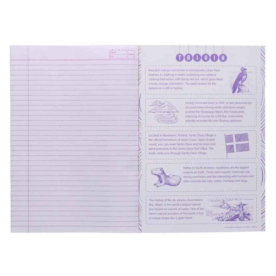 Navneet Youva Soft cover Single Line Notebook | 172 Pages , 17cm x 27cm Long ,Nature