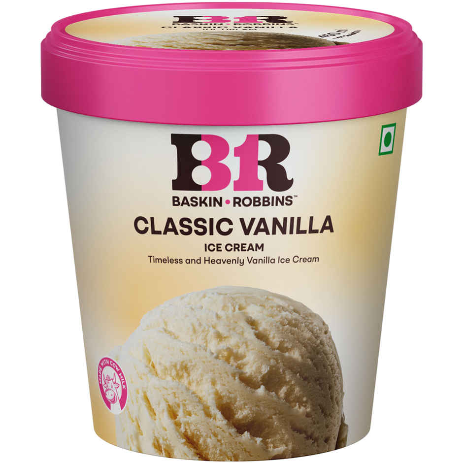 Baskin Robbins Classic Vanilla Ice Cream Tub