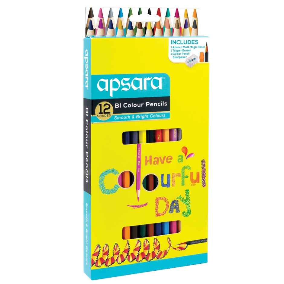 Apsara Full Size Bi Colour-12 Pencils
