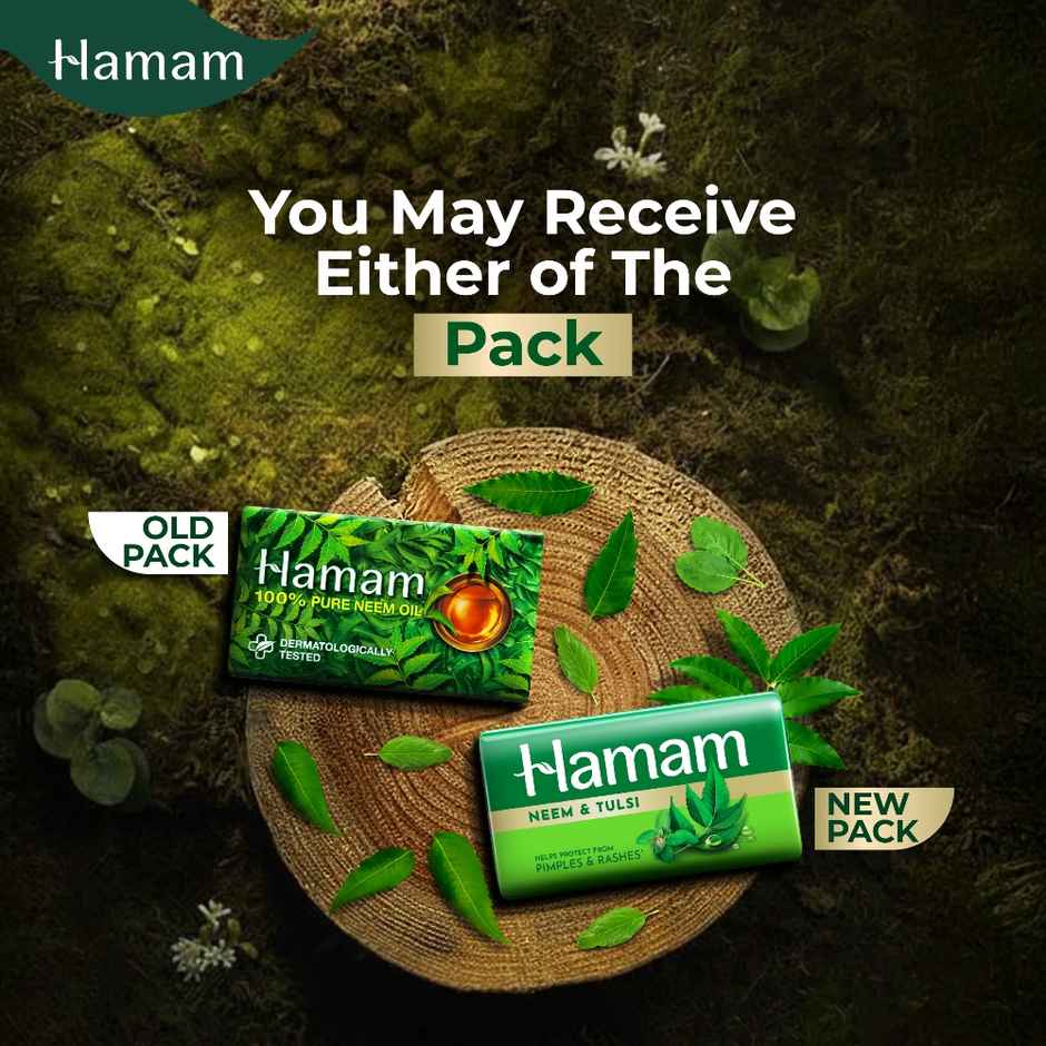 Hamam 100% Neem pure oil Soap bar 150 g * 3