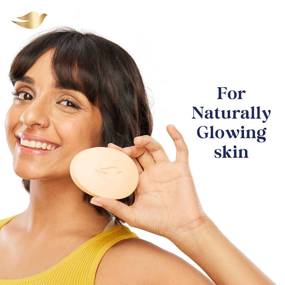 Dove Sandalwood Bar For Glowing Skin With Natural Origin Sandalwood & Saffron