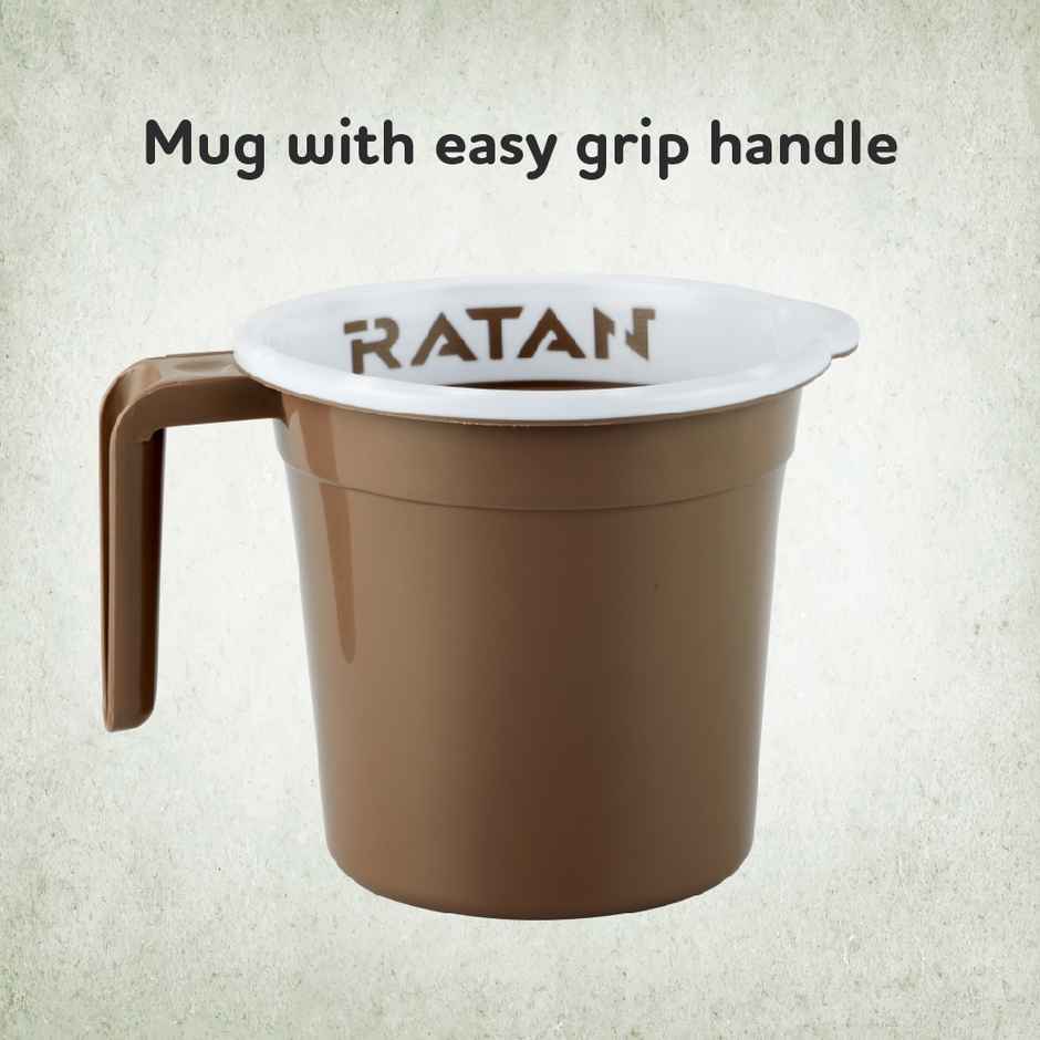 Ratan Plasticware Gloria Mug 1.5 L | Brown