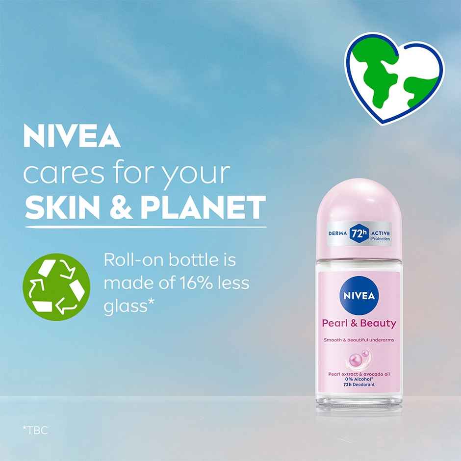 Nivea Deo Roll On Pearl beauty Underarms 72h protection